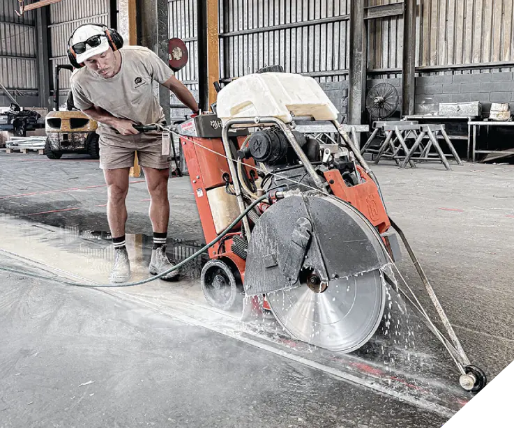 Concrete floor cutting in Perth WA done by Slice It Right